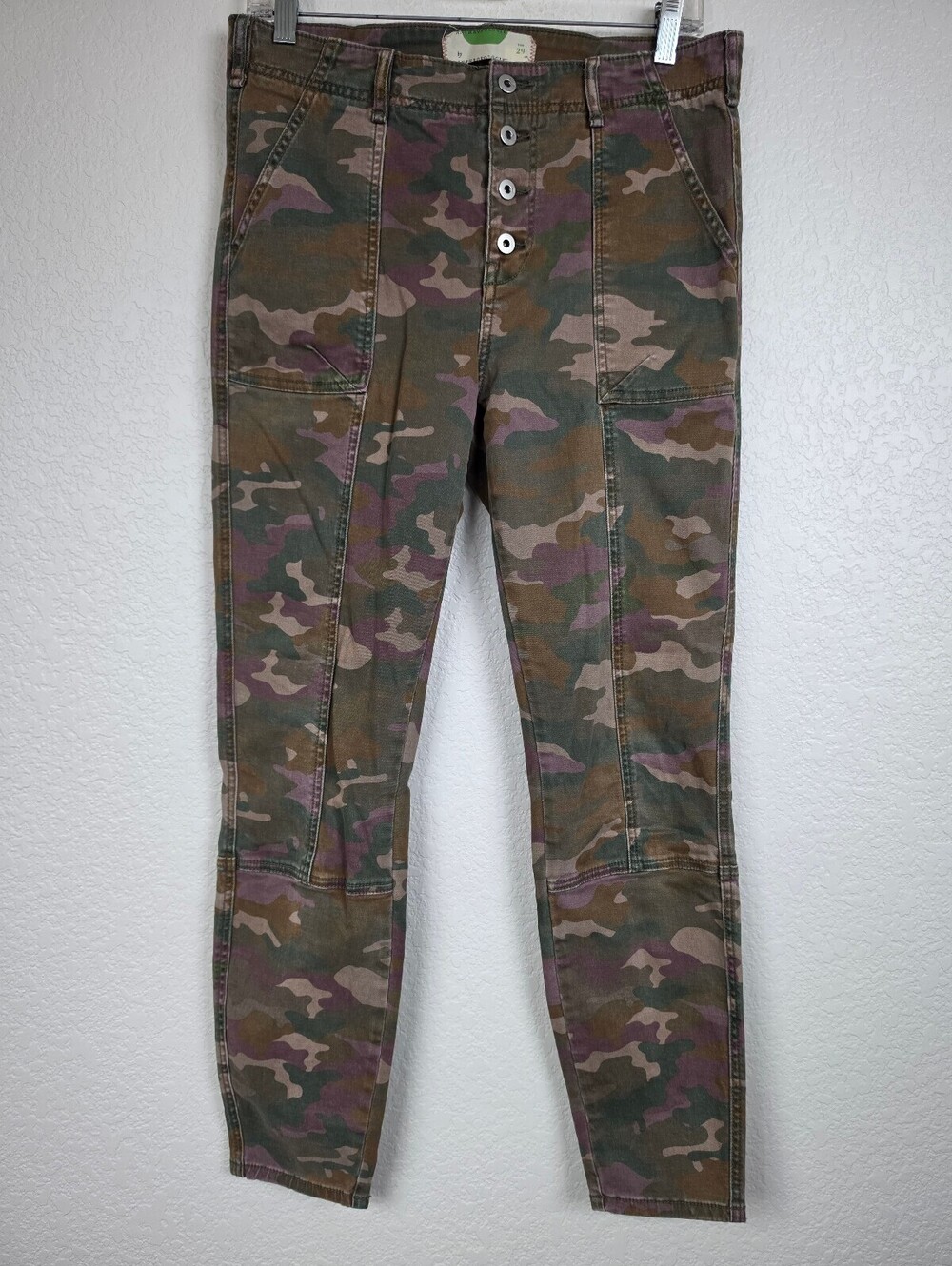 Anthropologie Camouflage Button Fly Pants Size 29